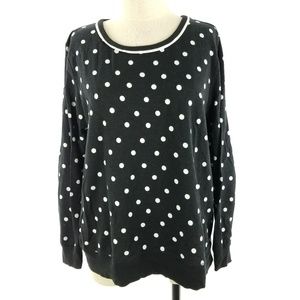 Kate Spade Polka Dot Sweatshirt Top